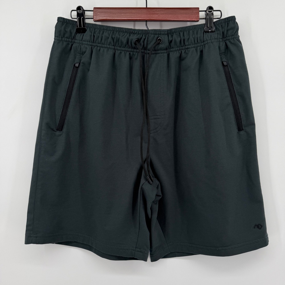 LEG3ND Athletic Shorts Mens Large Gray Elastic Drawstring Zip Pockets Techwear